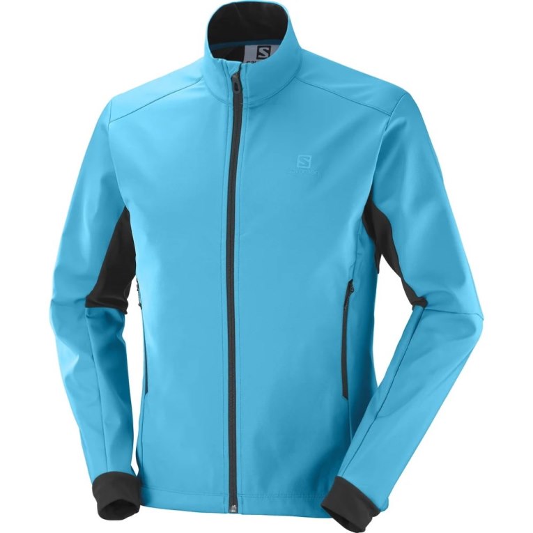 Turquoise Salomon Agile Men's Shell Jackets | PH 06843A